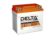 Аккумулятор 12В 5Ач DELTA CT1205 (YTX5L-BS) (кислотный, герметичный) (обр.полярн) (114*69*106мм) BEETLE,BUG,DINGO,ZERO,COUGAR