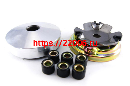 Вариатор спортивный Honda AF18 (d-12) в сборе (палец, пружины сцепления, ролики 5/7/9 гр.) Вариатор спортивный Honda AF18 (d-12) в сборе (палец, пружины сцепления, ролики 5/7/9 гр.)