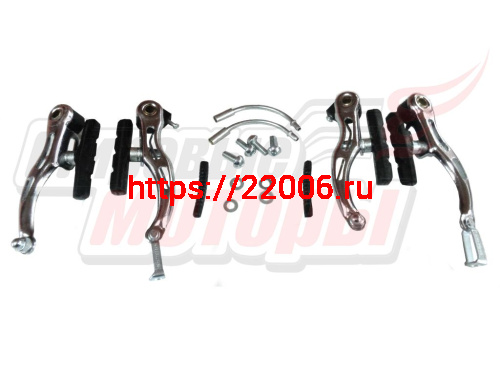 Тормоз v-brake стальной (набор передний + задний) высота рамки 110 мм (SAIGUAN) Тормоз v-brake стальной (набор передний + задний) высота рамки 110 мм (SAIGUAN)