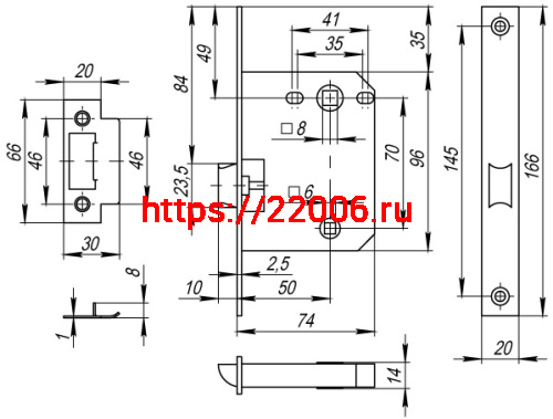 Защелка Fuaro (Фуаро) врезная PLASTP72-50 (P72-50) SG мат.золото фото 3 Защелка Fuaro (Фуаро) врезная PLASTP72-50 (P72-50) SG мат.золото фото 3