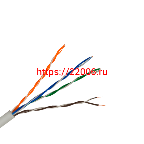 Кабель  U/UTP  Cat 5е PVC 4х2х0,52