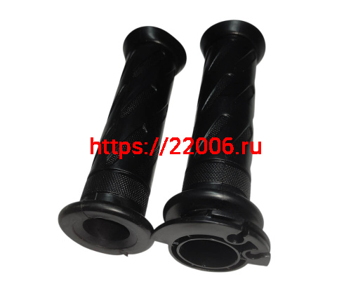 Ручка руля правая (газа) DESTRA 250 в сборе (с резинкой) + ручка левая (резинка) фото 2