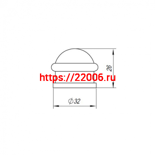 Упор Punto (Пунто) дверной напольный DFIX/F26 (DS PF-26) CF-17 кофе фото 3 Упор Punto (Пунто) дверной напольный DFIX/F26 (DS PF-26) CF-17 кофе фото 3
