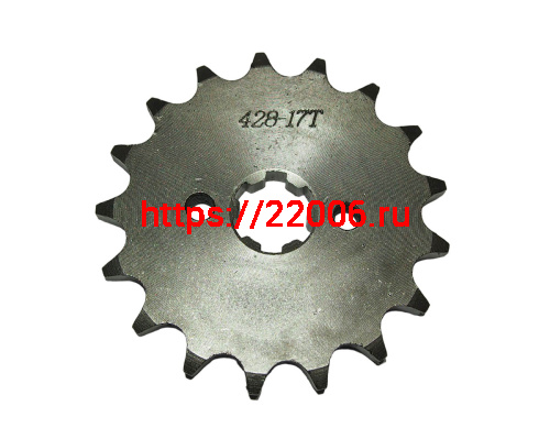 Звезда 17 зуб. (428) (d14-17, 2х30) цепи, ведущая Альфа