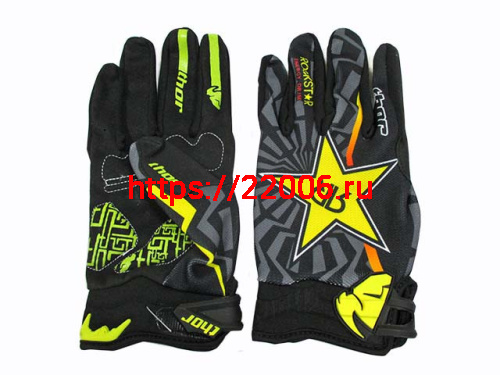 Перчатки THOR T02 (XL) черно-желтые Перчатки THOR T02 (XL) черно-желтые