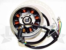 Зажигание 157FMI в сборе с маховиком Симплер, Хантер150, CrossFire 8 катушек
