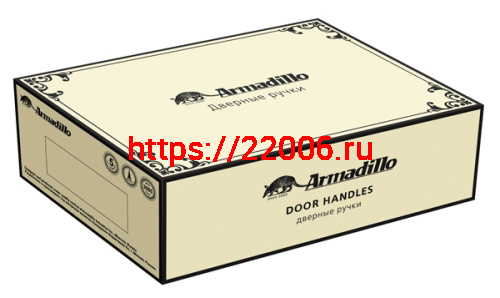 Ручка Armadillo (Армадилло) раздельная R.CL55.Silvia (Silvia CL1) AS/LWP-109 античное серебро/беж.фарфор фото 4