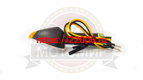 Боковой фонарь (LED) (компл. - 1 пар) QZ-003 черный, конусовидный фото 3 Боковой фонарь (LED) (компл. - 1 пар) QZ-003 черный, конусовидный фото 3